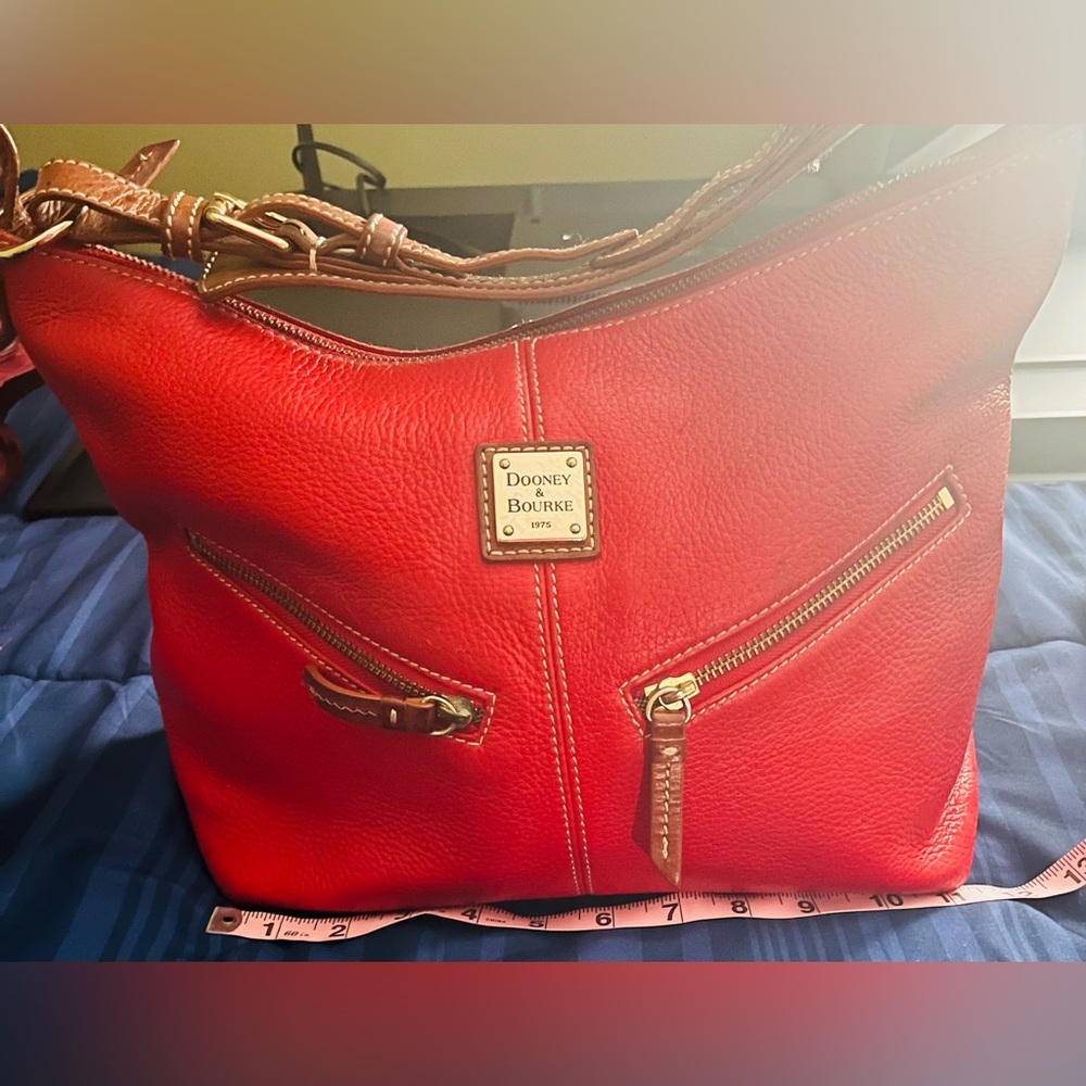 PRE LOVED RED DOONEY AND BURKE SHOULDER BAG
